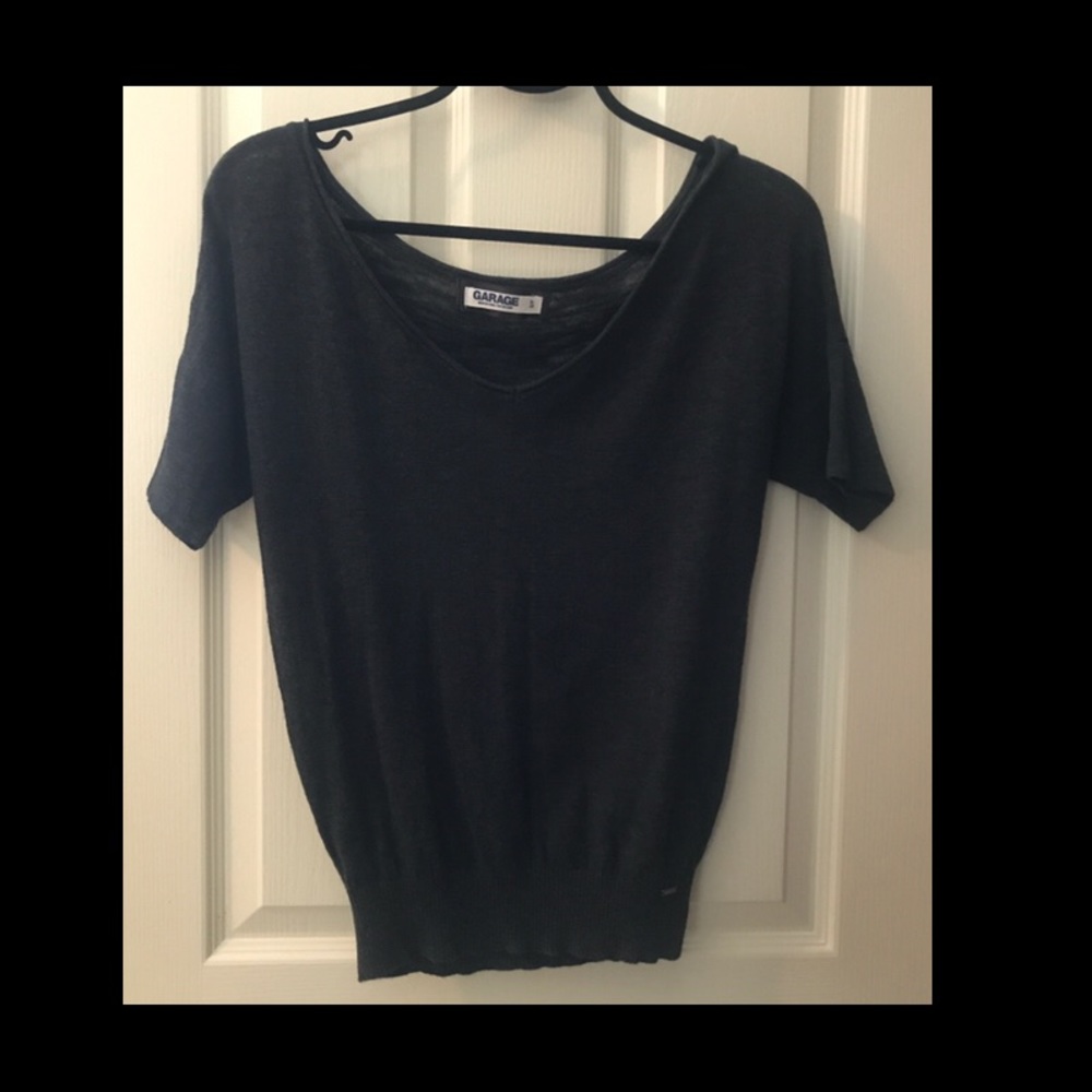 Garage Gray Lightweight 3/4 Sleeve Top
